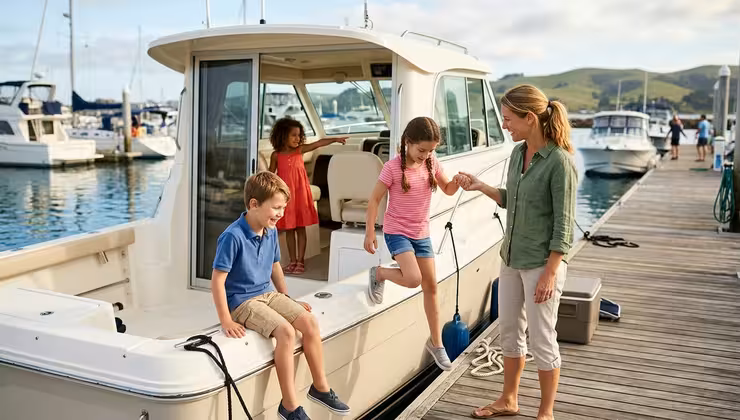 AED use on children aboard a boat