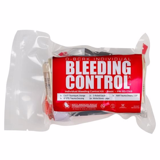 D-BCRK Individual Bleeding Control Kits - Vacuum Sealed