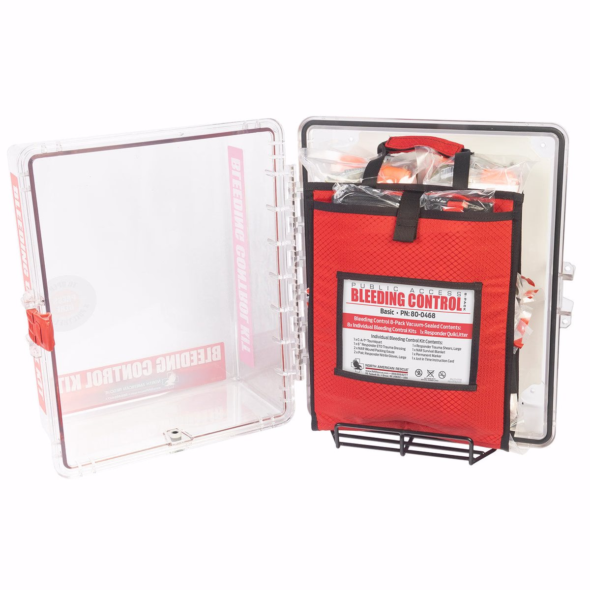 Public Access Bleeding Control Stations - 8-Pack Vacuum Sealed