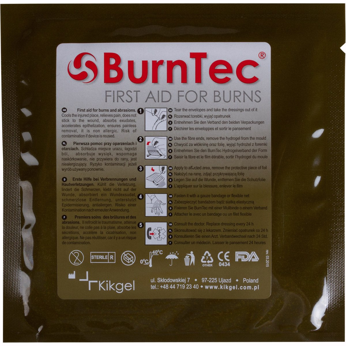 4 in. x 4 in. BurnTec Dressing