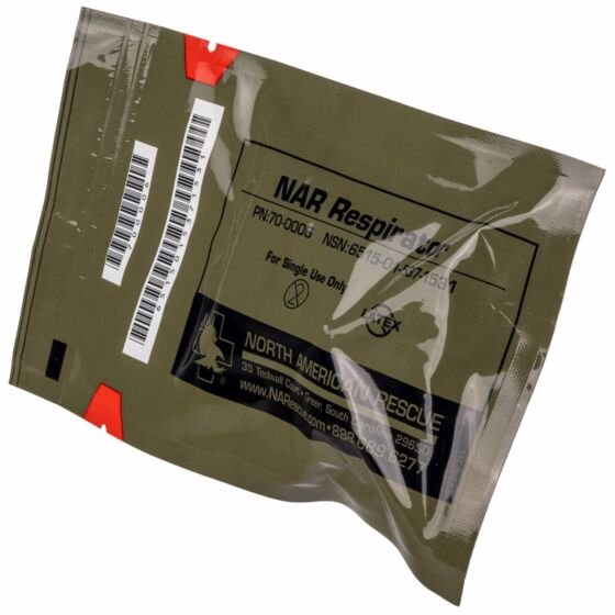 NAR Respirator - pkg left facing