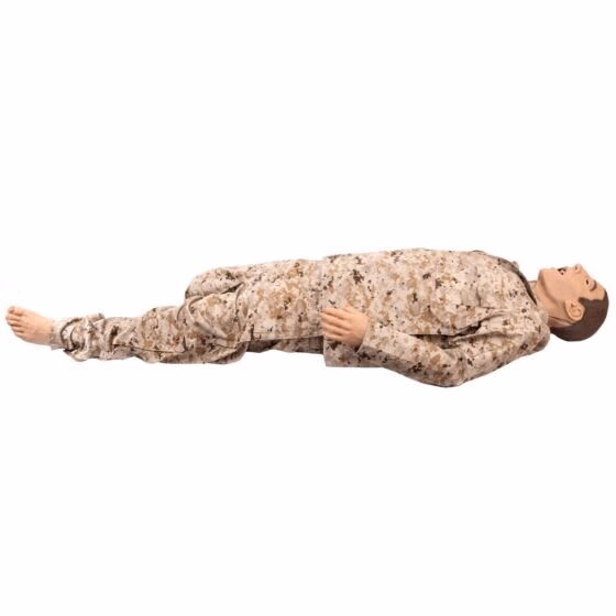 TOMManikin - BLAST - left side uniformed