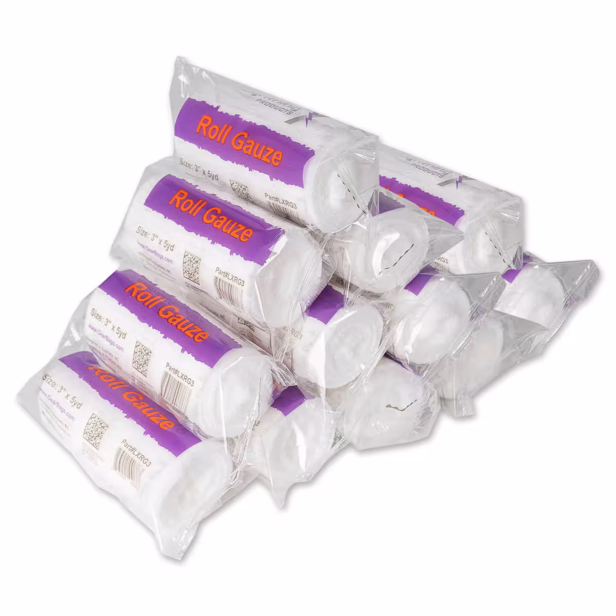 3" Conforming Stretch Roll Gauze, 12 Pack