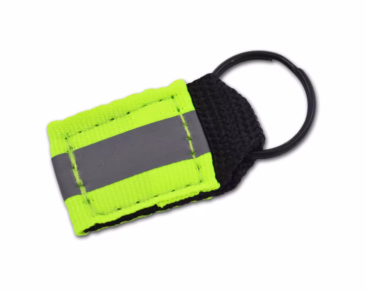 Reflective Zipper Pulls, 10 Pack - Fluorescent Yellow